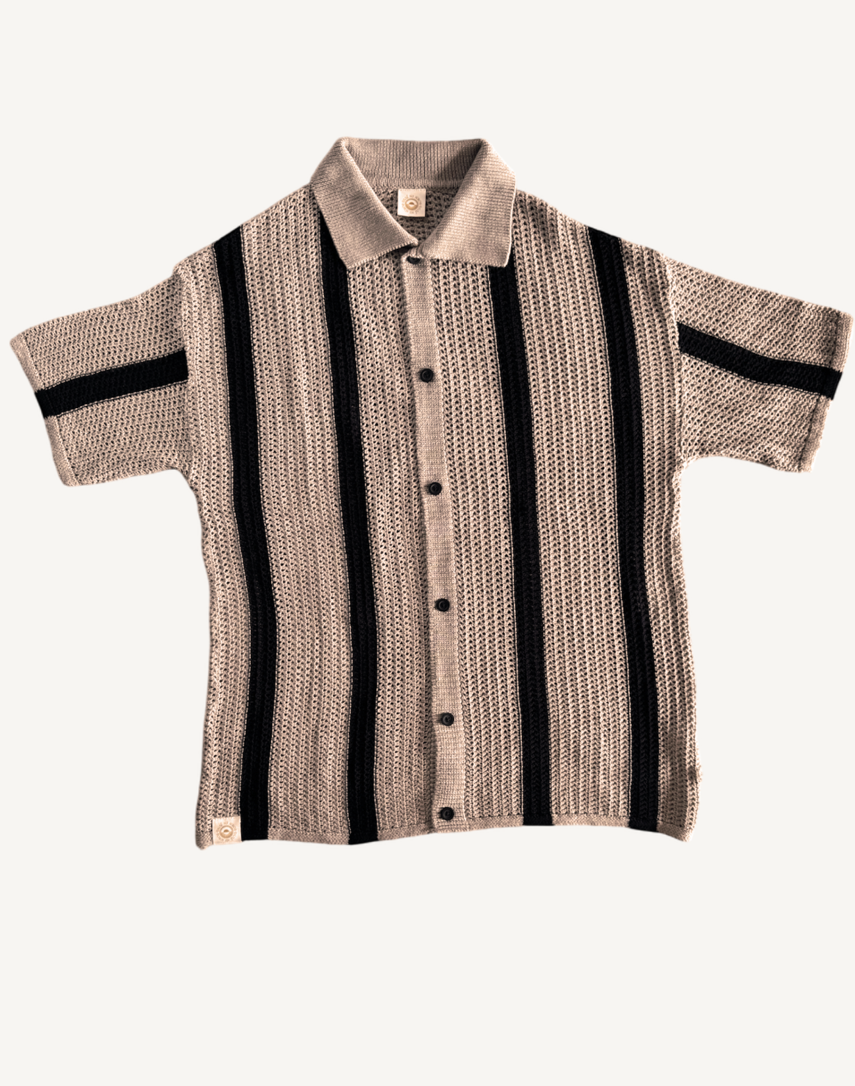 Shirt Ramiro Cotton Beige & Black