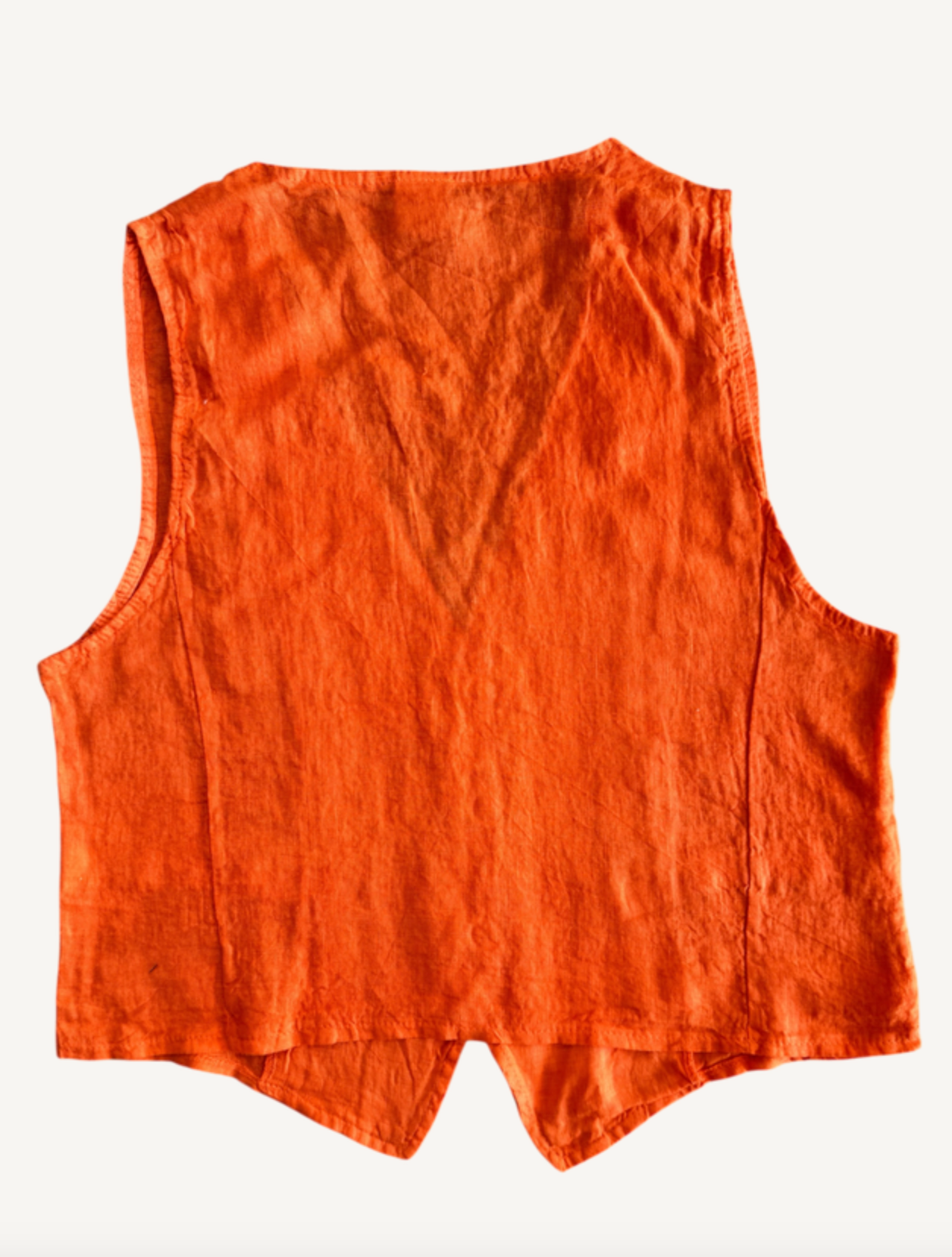 Chaleco Sof Plane Linen Orange