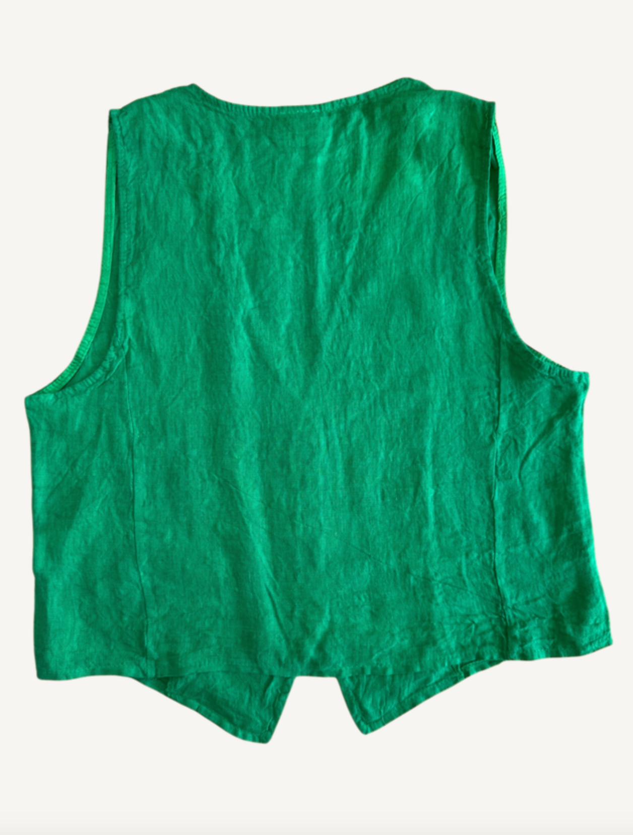 Chaleco Sof Plane Linen Green