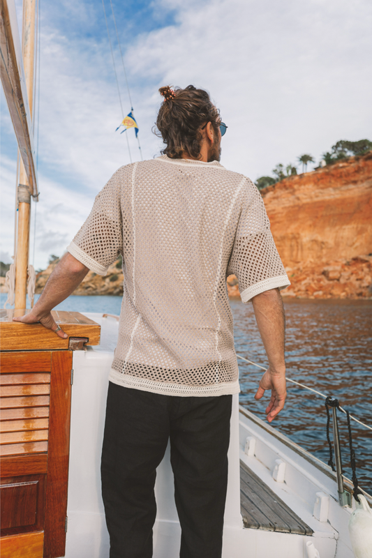 Polo Pau Cotton Beige & Cream