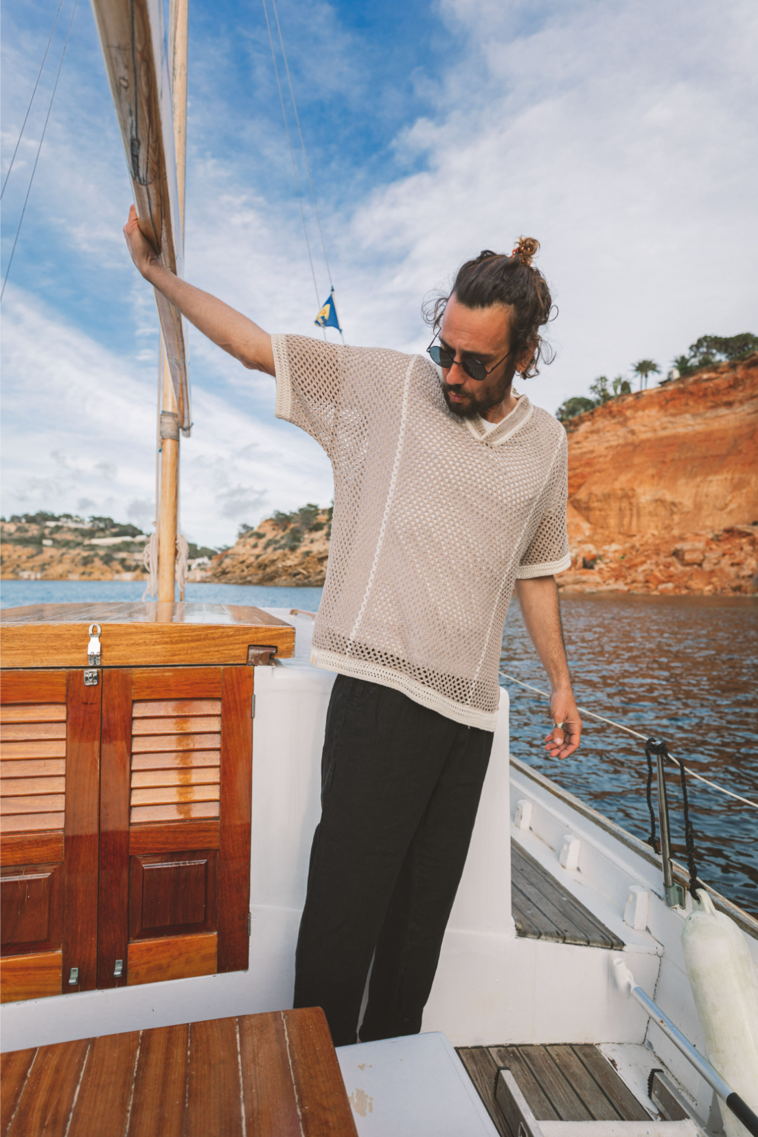 Polo Pau Cotton Beige & Cream