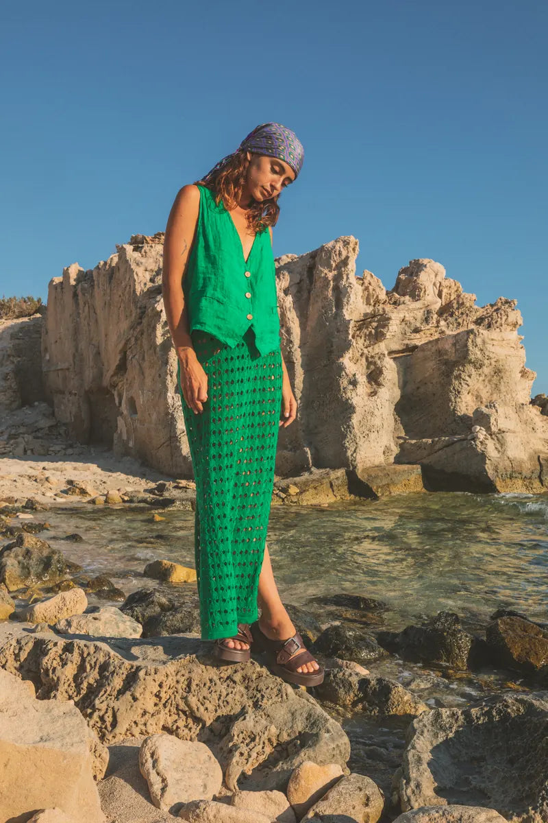 Chaleco Sof Plane Linen