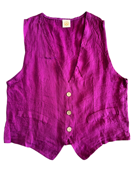 Chaleco Sof Plane Linen Violet