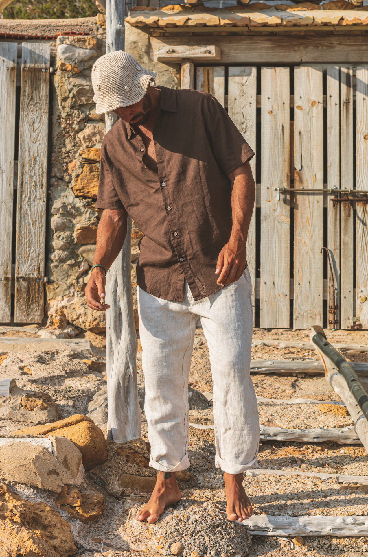 Pant Otto Unisex Linen Cream