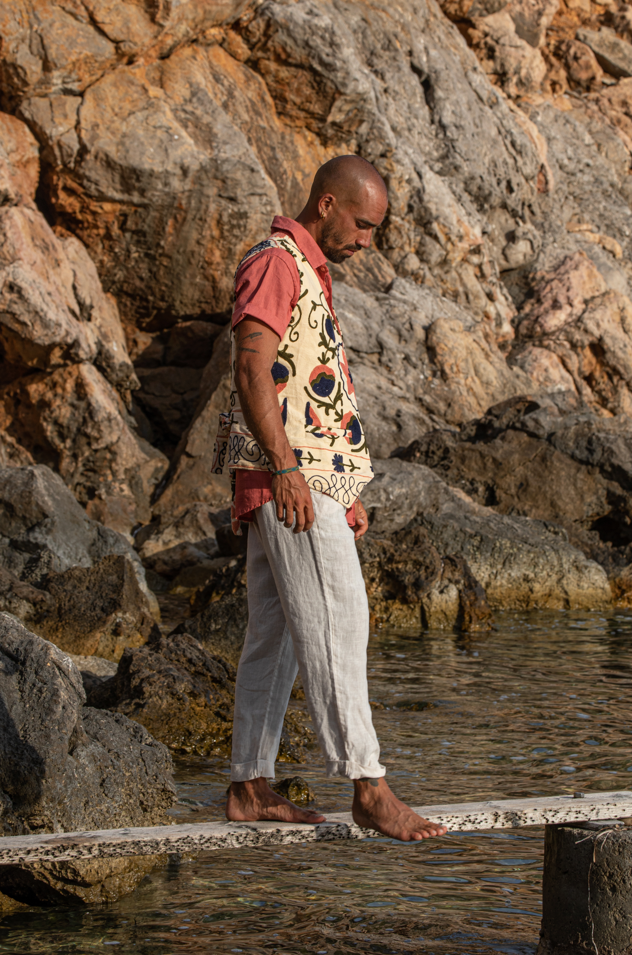 Pant Otto Unisex Linen Cream