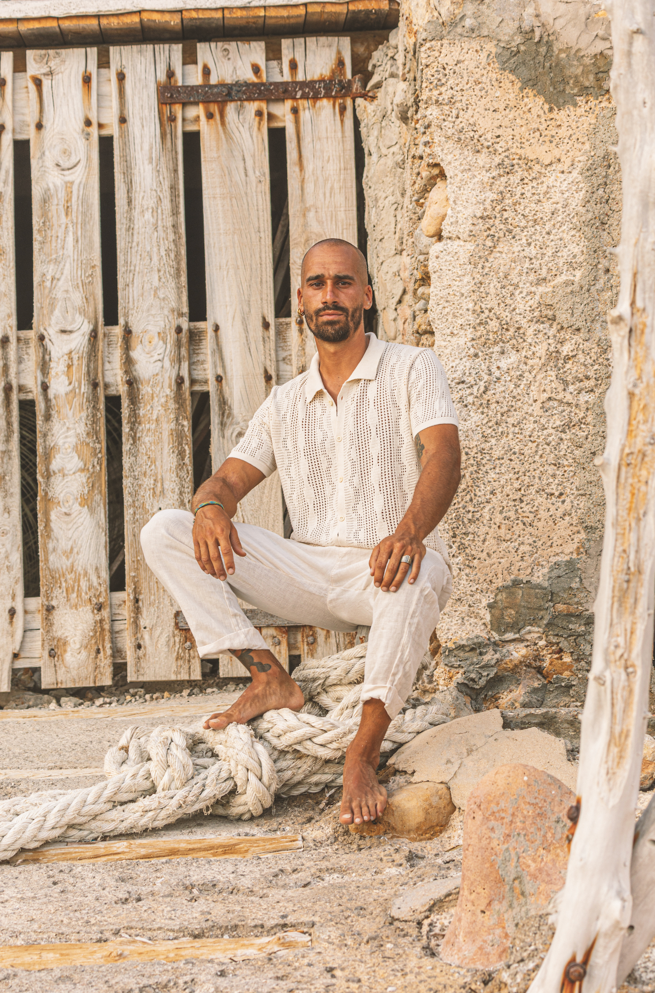 Pant Otto Unisex Linen Cream