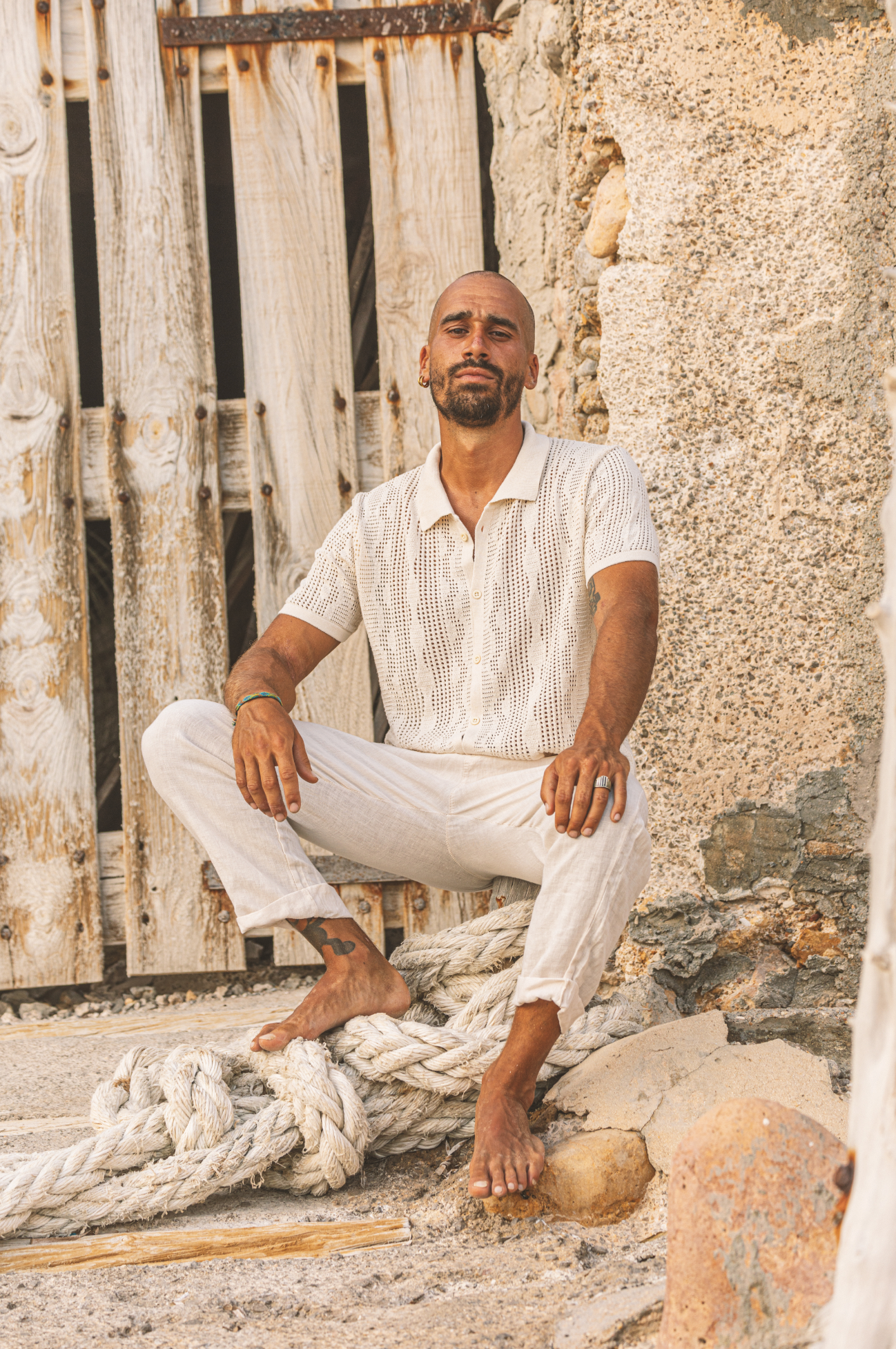 Pant Otto Unisex Linen Cream