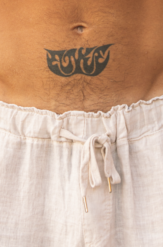 Pant Otto Unisex Linen Cream