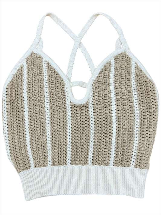 Top Romina Cotton Beige & Cream