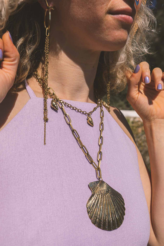 Collar Caracola XL Bronze