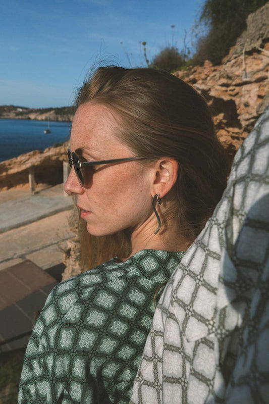 Earings Serpiente Blanca