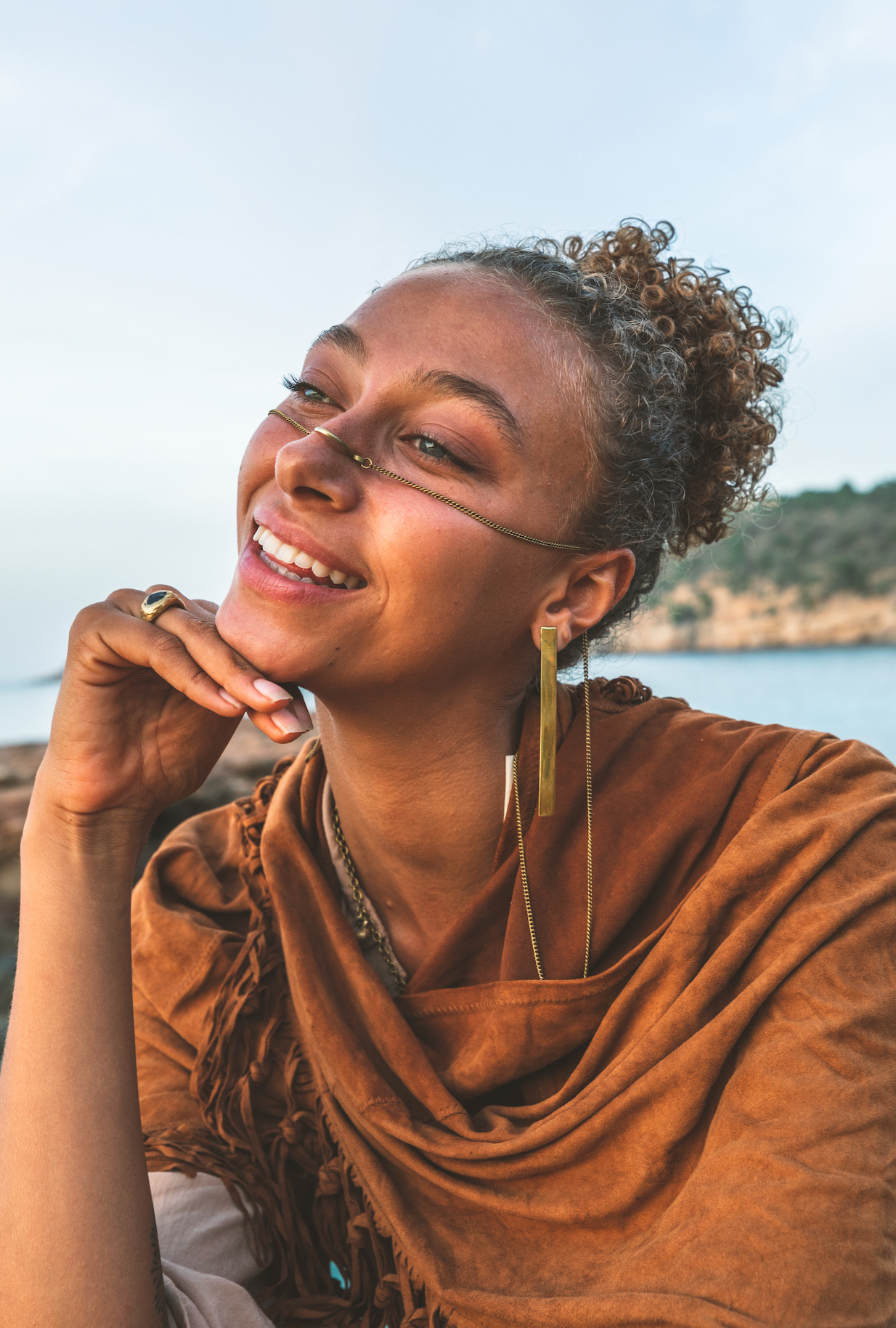 Earings Lágrima Bronce