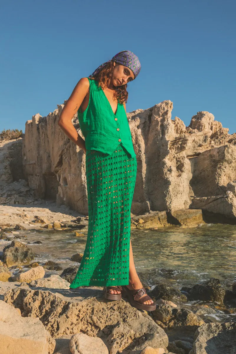 Chaleco Sof Plane Linen