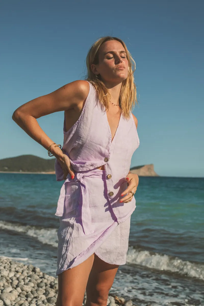 Chaleco Sof Plane Linen