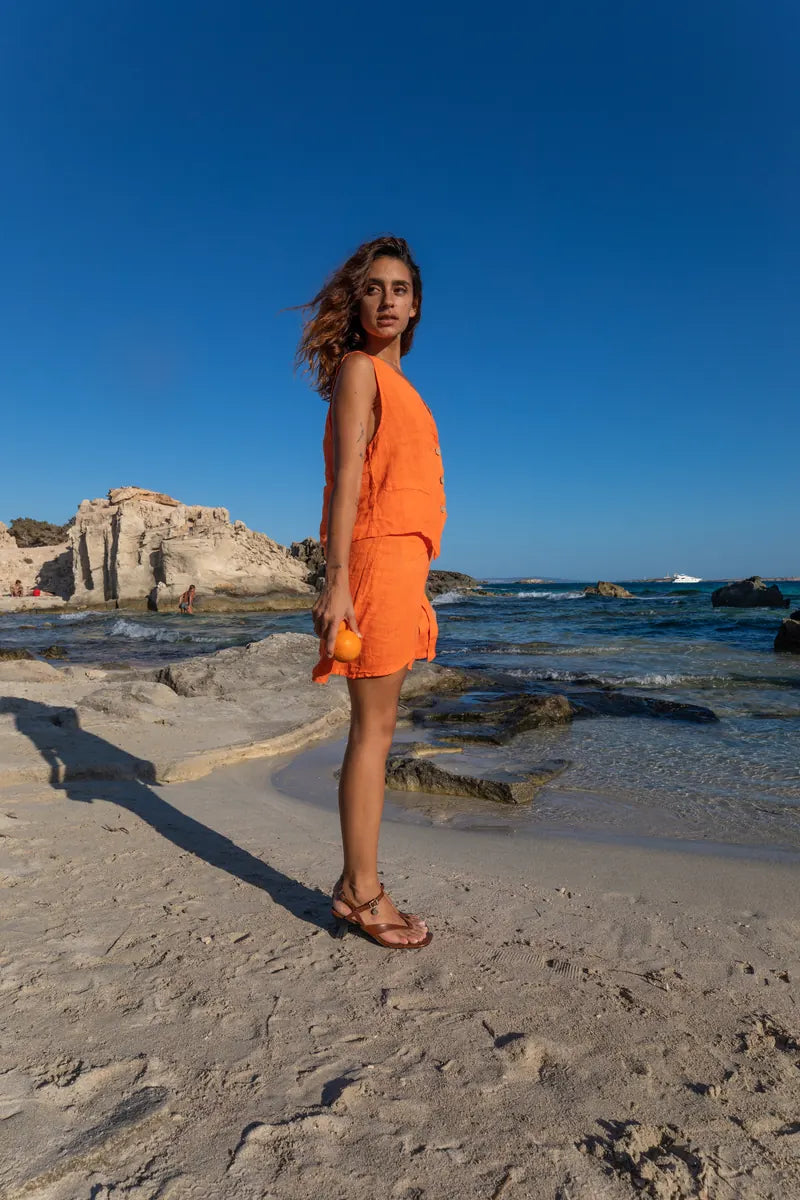 Chaleco Sof Plane Linen