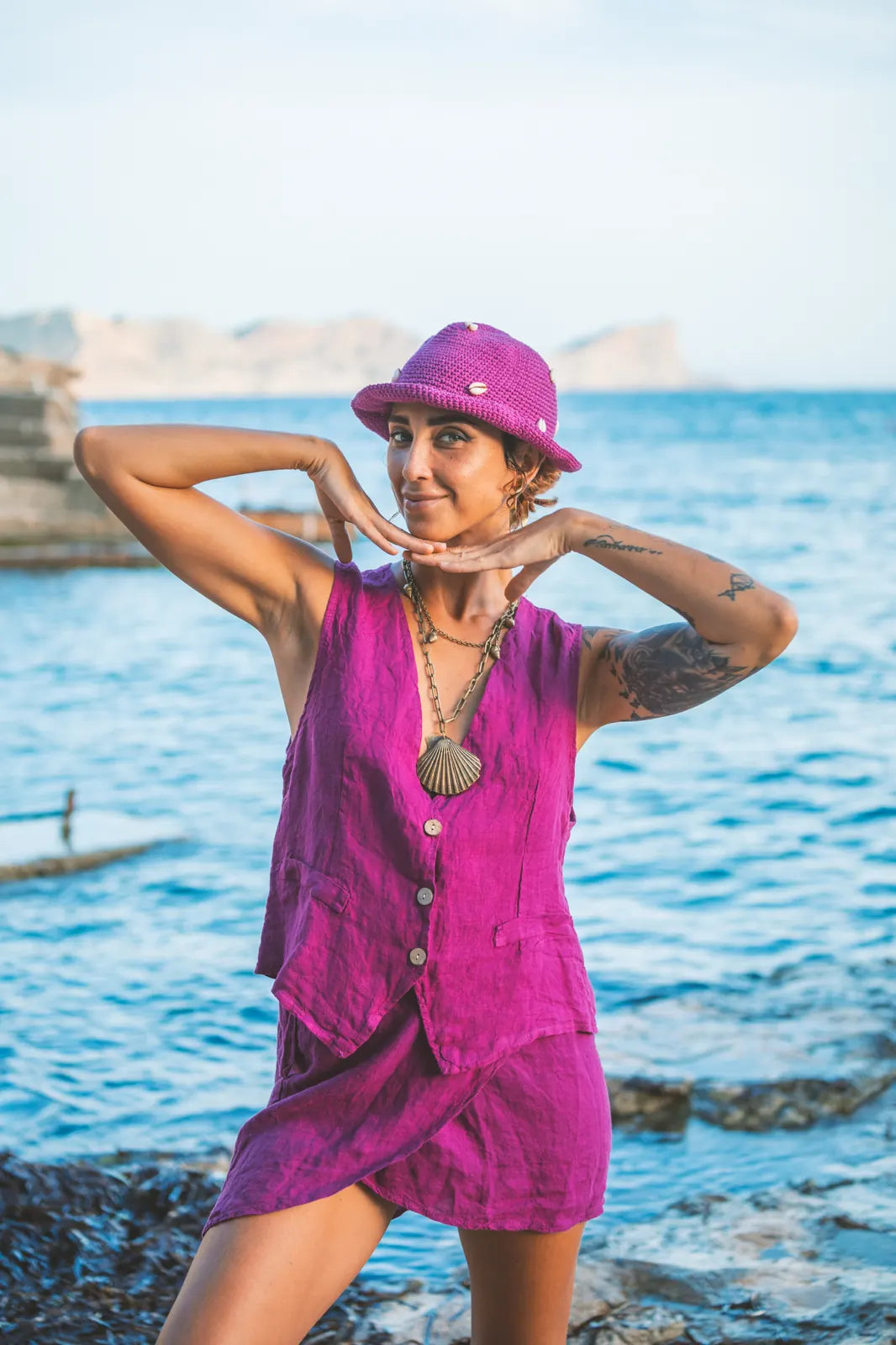 Chaleco Sof Plane Linen