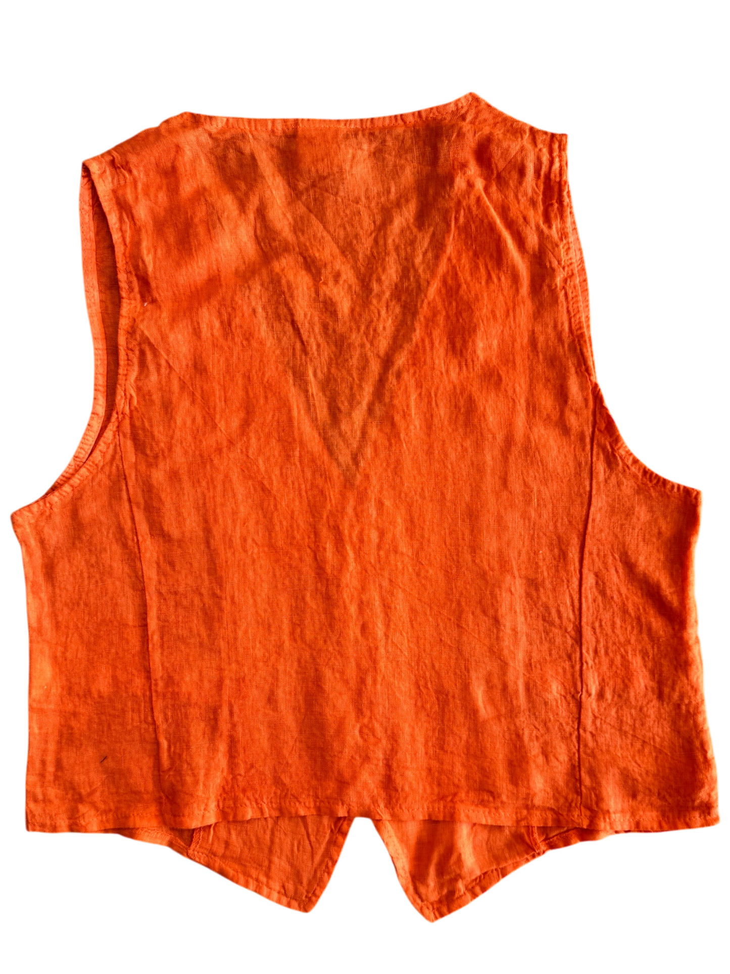 Skirt Sof Plane Linen Orange