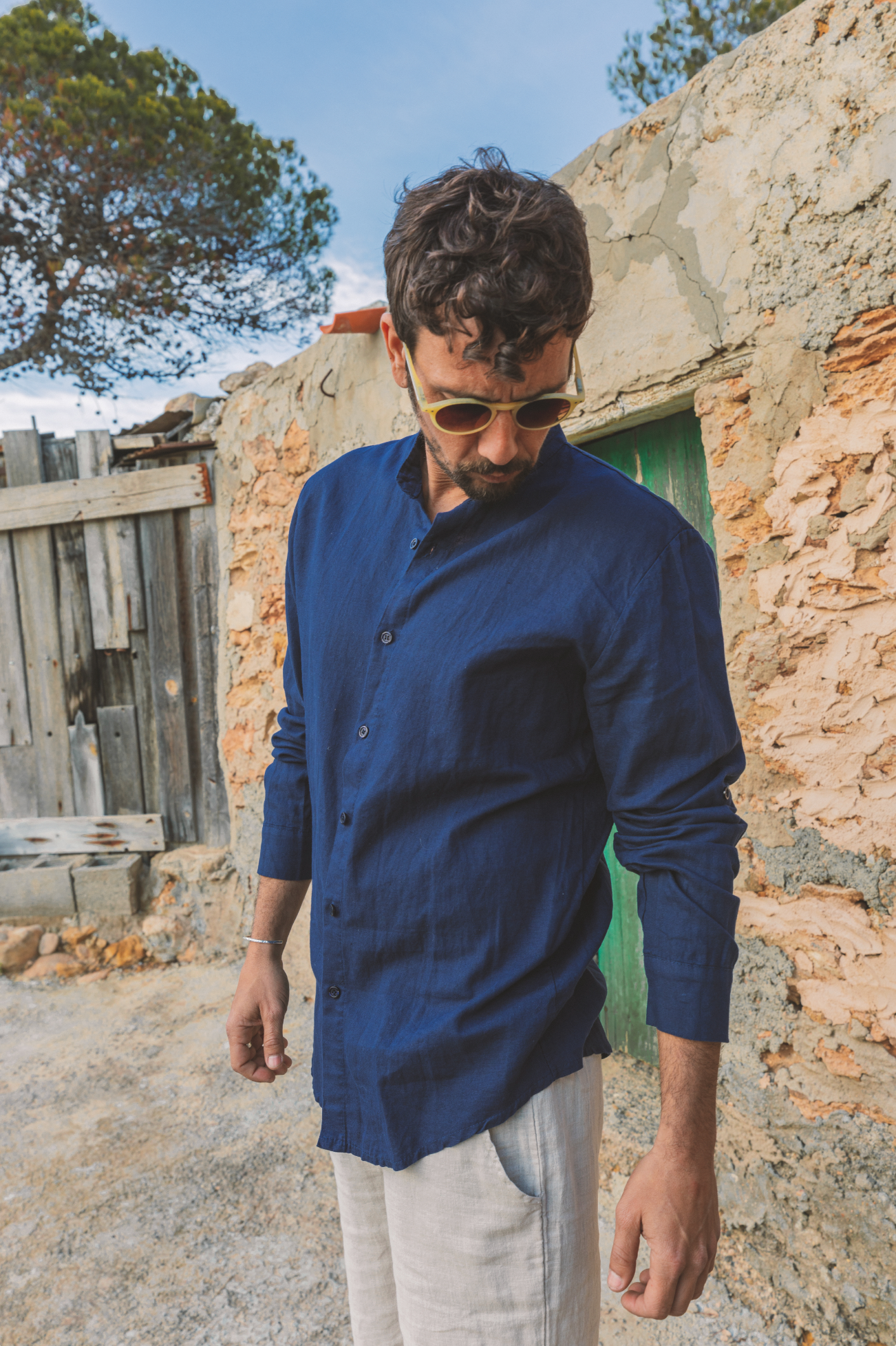 Shirt Marco Linen Blue