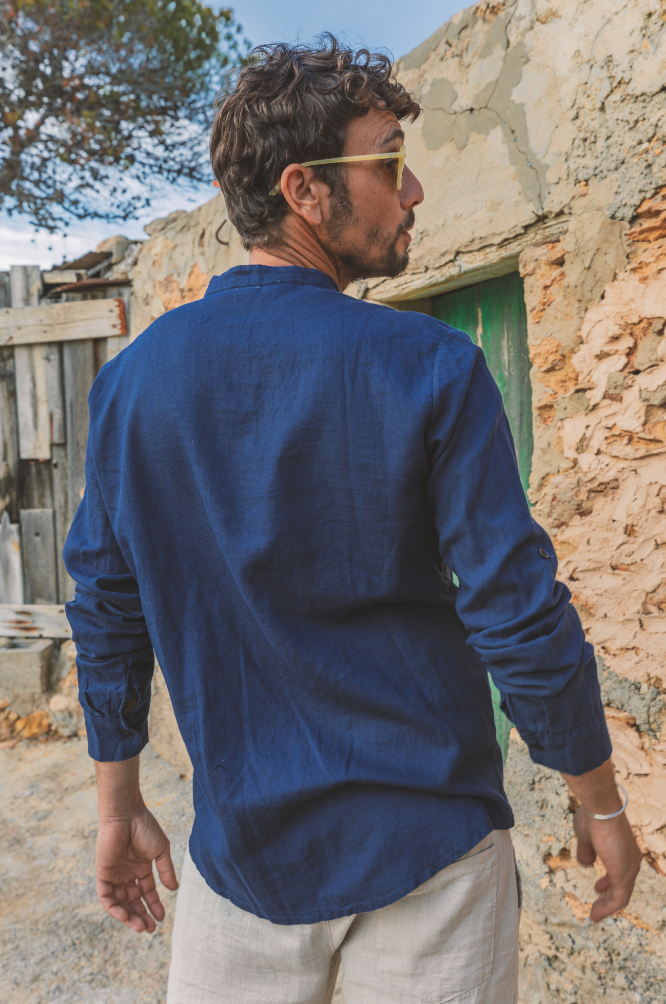 Shirt Marco Linen Blue