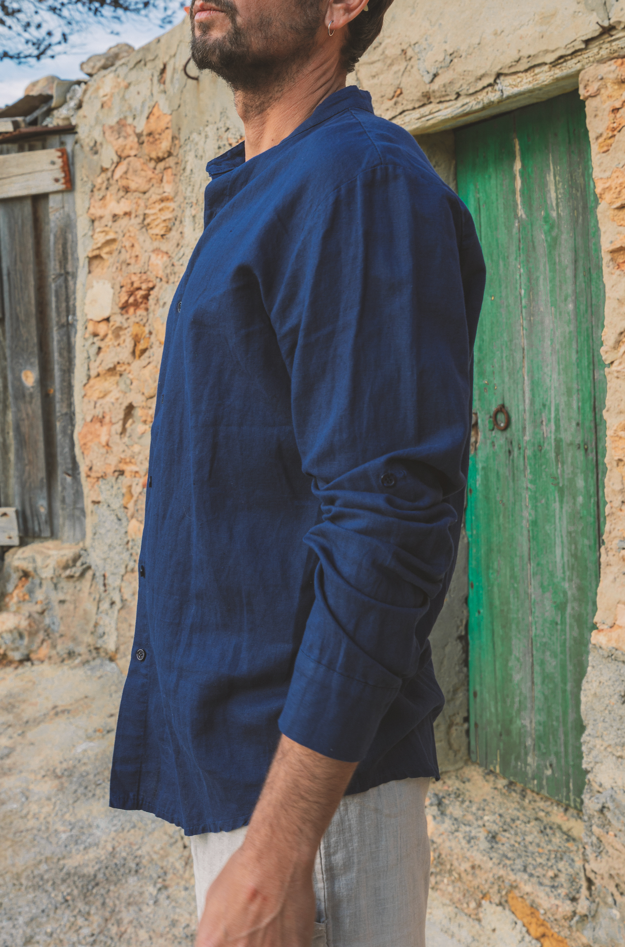 Shirt Marco Linen Blue