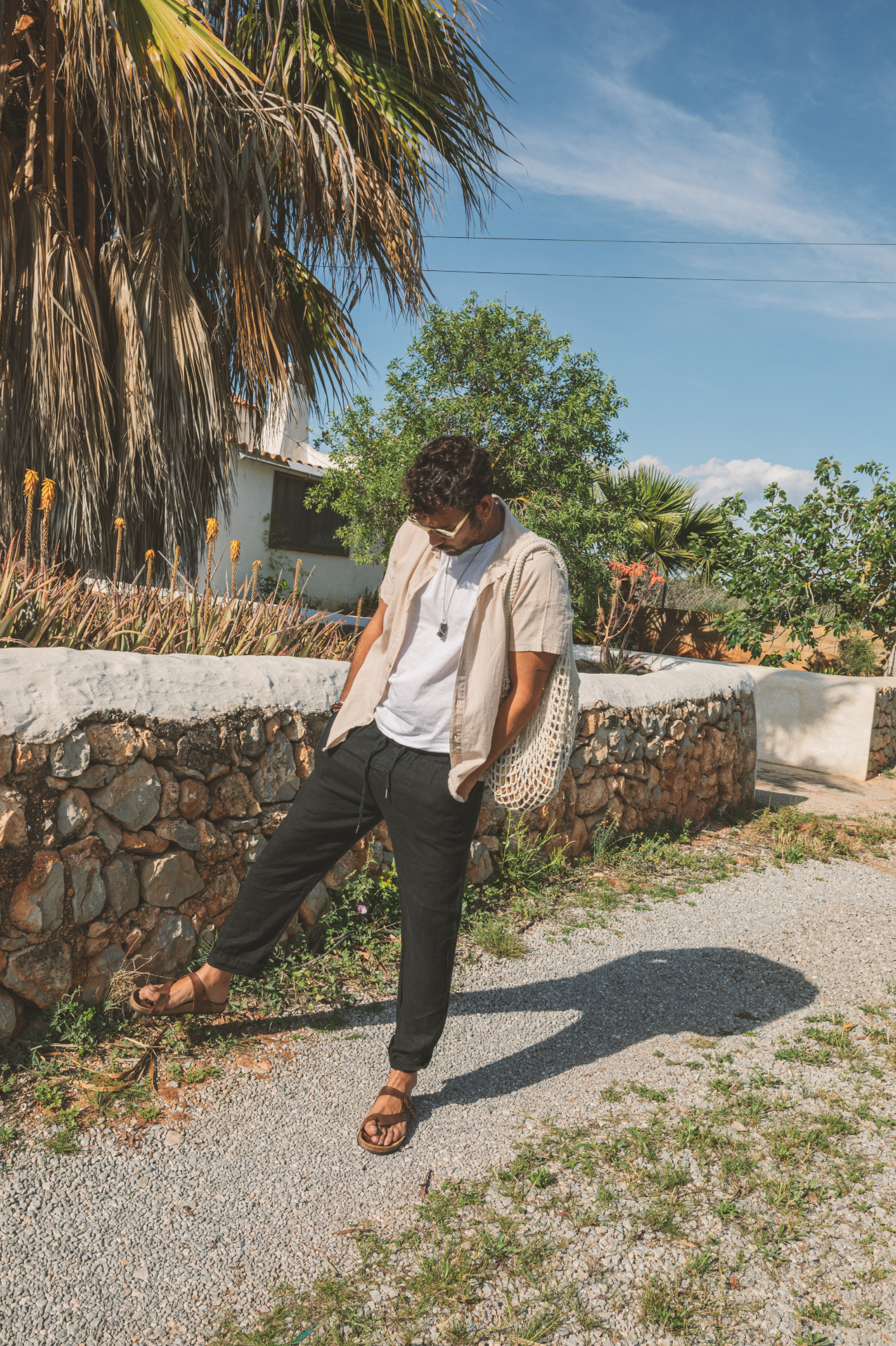 Shirt Aquiles Linen Beige