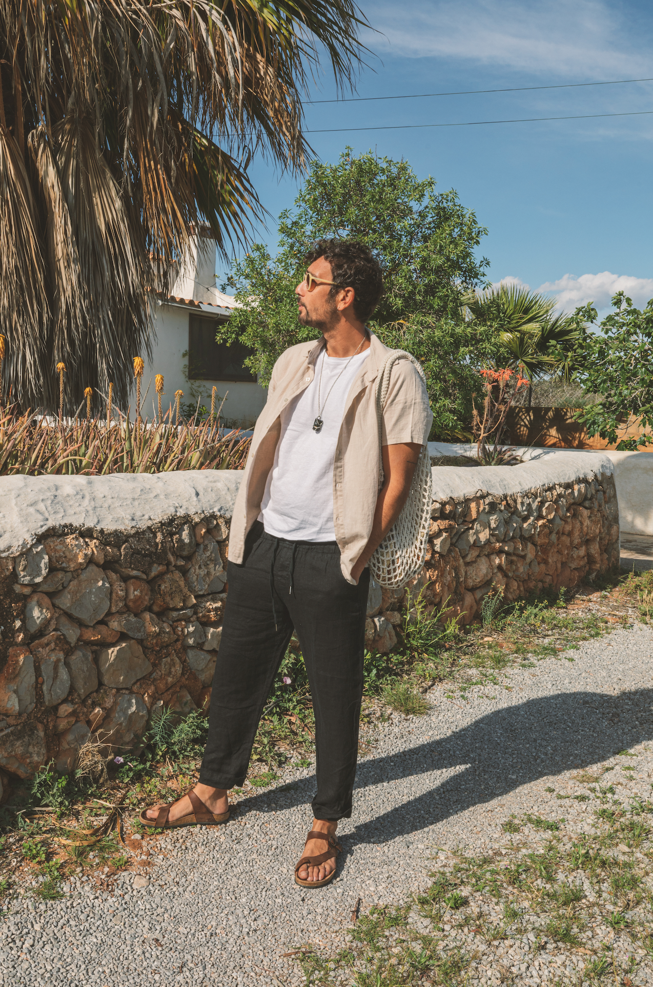 Shirt Aquiles Linen Beige