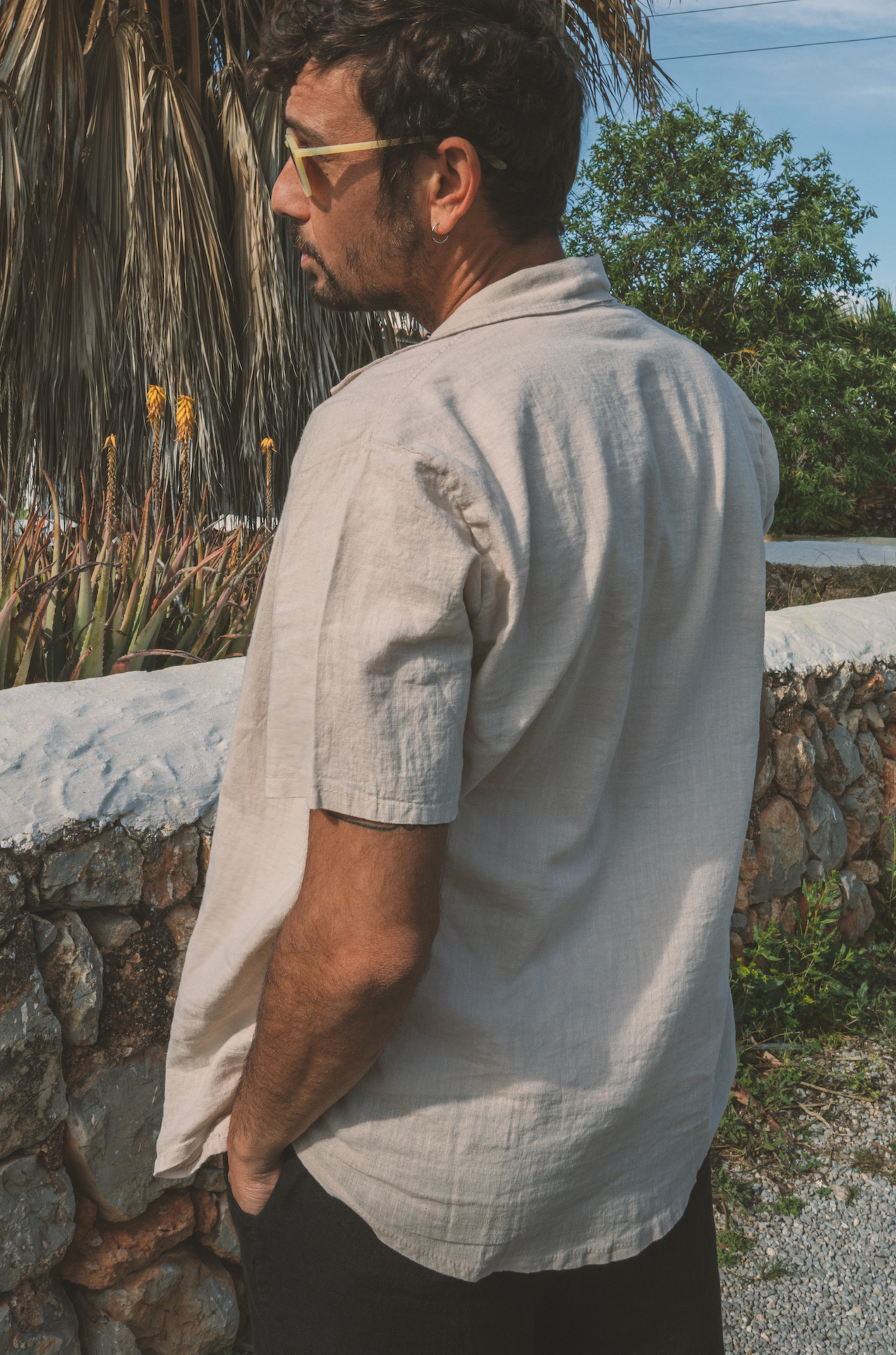 Shirt Aquiles Linen Beige