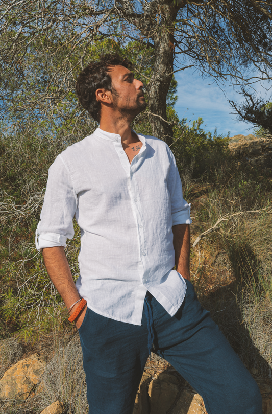 Shirt Marco Linen White