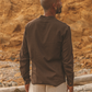 Shirt Marco Linen Chocolate Brown