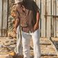 Shirt Aquiles Linen Chocolate Brown