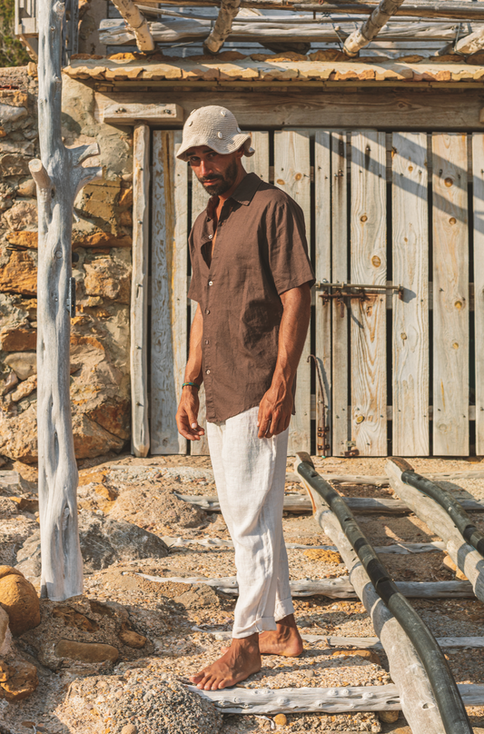 Pant Otto Unisex Linen Cream