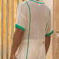 Polo Pau Cotton Cream & Green