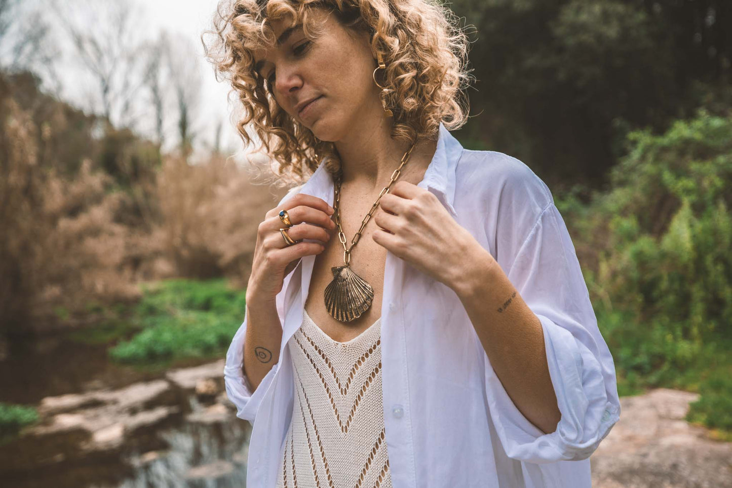 Collar Caracola XL Bronze