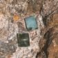 Earings Square Bronce