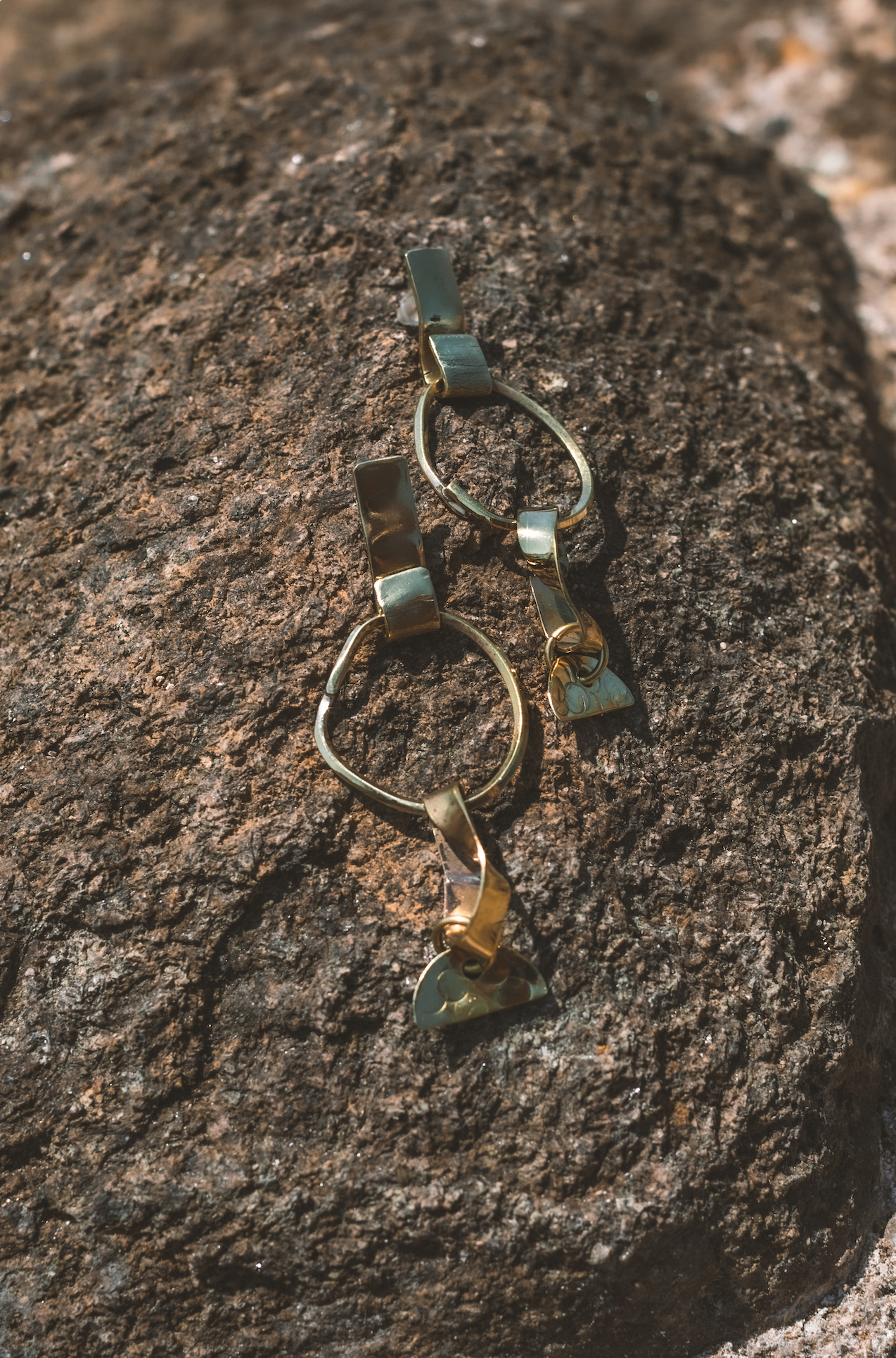 Earings Wanning Moon Bronce