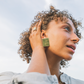 Earings Square Bronce